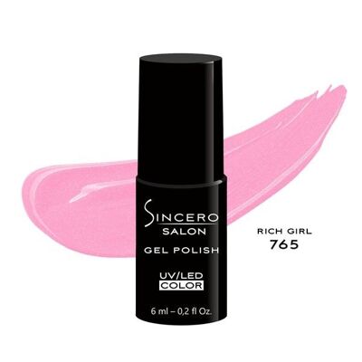Gel vernis SINCERO SALON, 6ml, Fille riche, 765