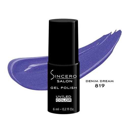 Gel polish SINCERO SALON, 6ml, Denim dream, 819