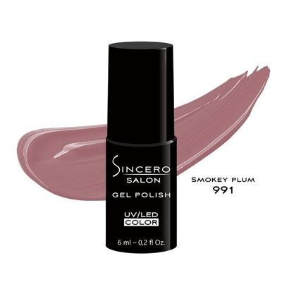 Gel polish SINCERO SALON, 6ml, Smokey plum, 991