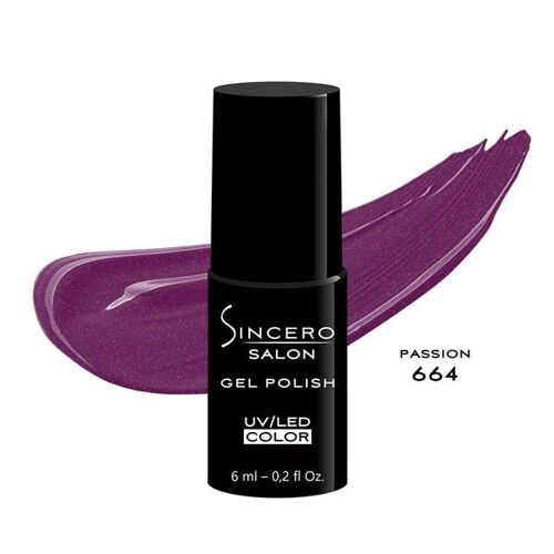 Gel polish SINCERO SALON, 6ml, Passion, 664