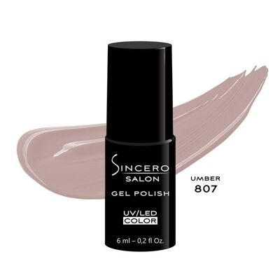 Smalto gel SINCERO SALON, 6ml, Umber, 807