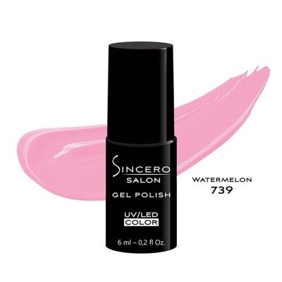 Gel polish SINCERO SALON, 6ml, Watermelon, 739