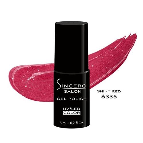 Gel polish SINCERO SALON, 6ml, Shiny red, 6335