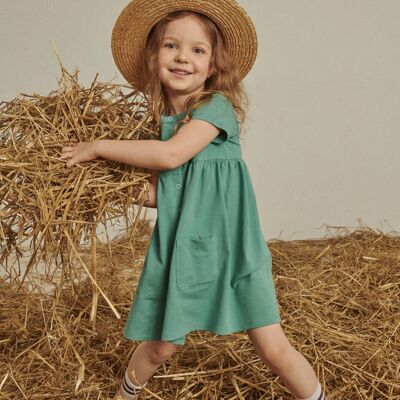 Kids Dress - Mint Green