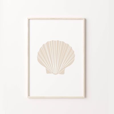 Nude Shell Art Print , SKU104