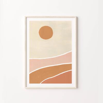 Desert Sun Art Print , SKU201