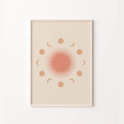 Sun and Moon Art Print , SKU208