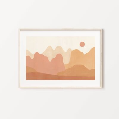 Terra Landscape Desert Art Print , SKU248