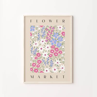 Purple Flower Market Print , SKU261
