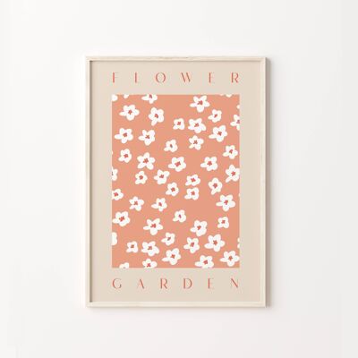 Flower Garden Market Floral Pattern Wall Print Art Poster , SKU337