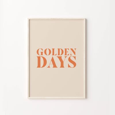 Golden Days Art Print , SKU403