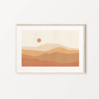 Terra Dunes Desert Art Print , SKU424