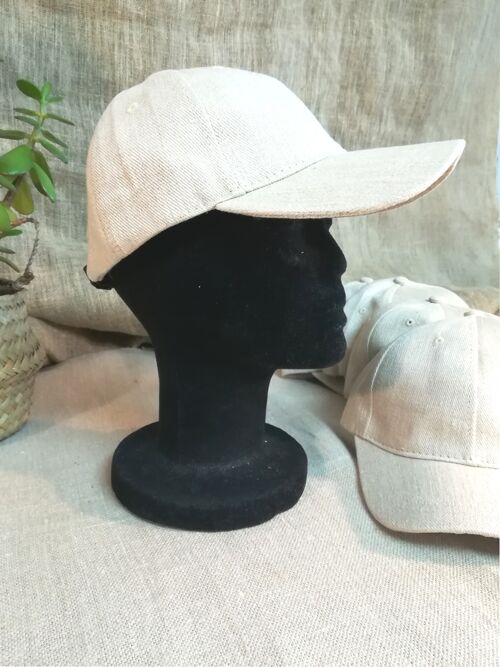 Pure hemp headwear - Natural twill baseball cap