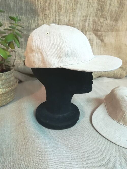 Pure hemp headwear - Natural twill snapback