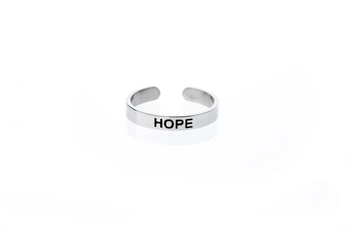 ‘Hope’ Adjustable Affirmation Toe Ring