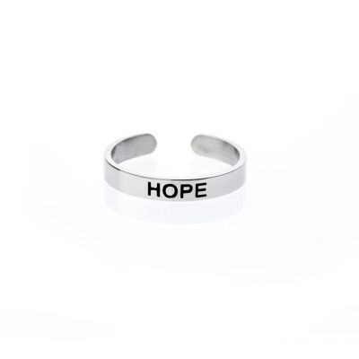 Anillo de dedo del pie de afirmación ajustable 'Hope'