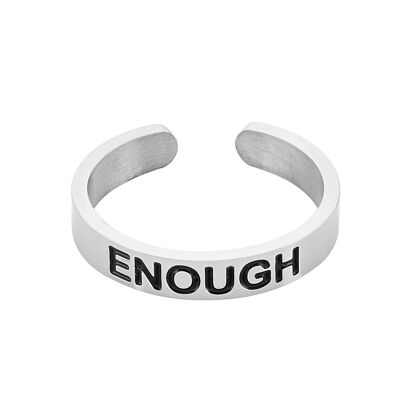 ‘Enough’ Adjustable Affirmation Toe Ring