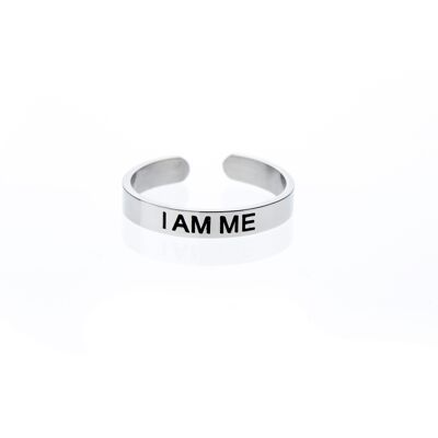 Anillo ajustable para el dedo del pie con afirmación "I Am Me"