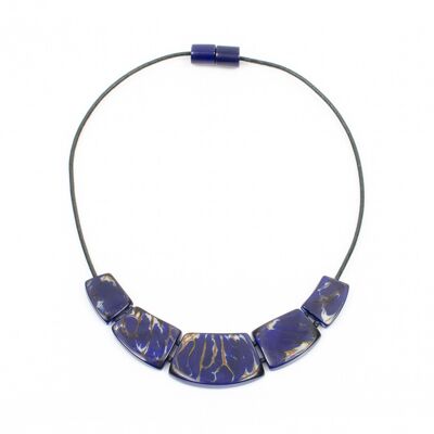 Purplish blue DECIMA necklace