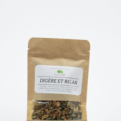 Digest and Relax Infusion Bio Bonature - Kraft bag 50g