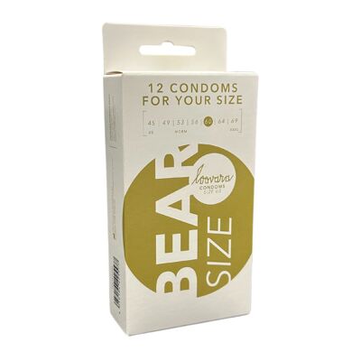 BEAR - condom size 60mm - 12