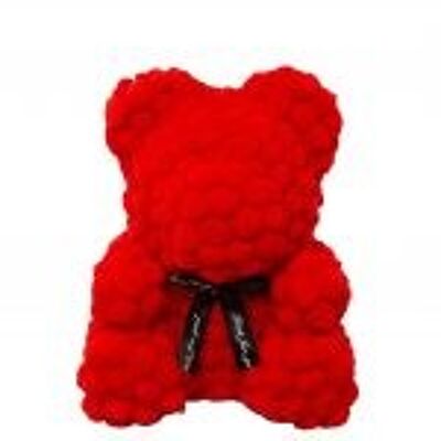 Orsetto di lana rosso 40 cm