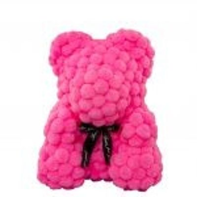 Woolen Bear Pink 40cm
