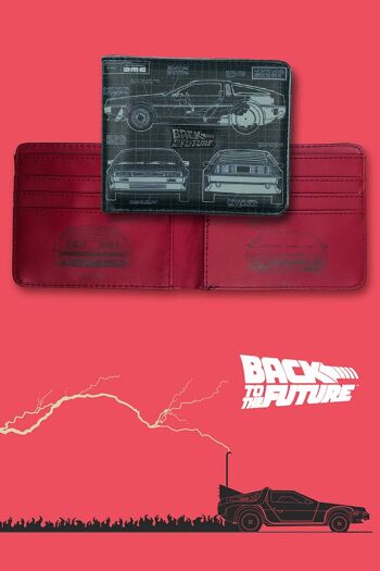 Portefeuille Back To The Future DeLorean 85 Blueprint 4