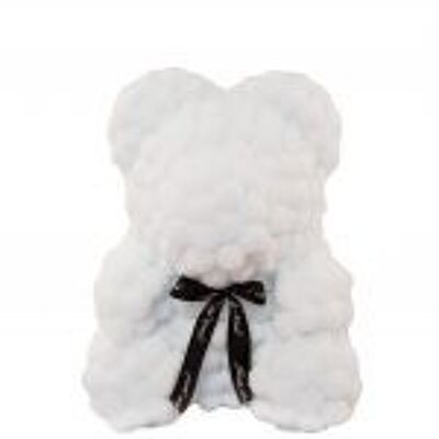Wool Bear White 25cm