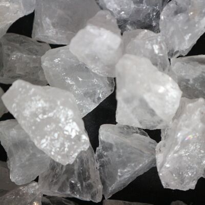 Rock crystal raw chunks 2-4cm