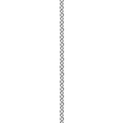 Trace Chain Kette aus rhodiniertem Sterlingsilber – 18 Zoll/45 cm
