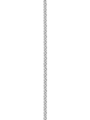 Chaîne Trace Chaîne en argent sterling rhodié - 18 pouces/45 cm 1