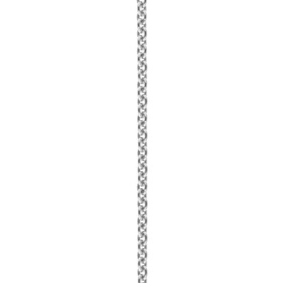 Trace Chain Catena in argento sterling rodiato - 65 cm