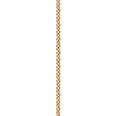 Cadena de Plata de Ley con baño de Oro Trace - 80cm