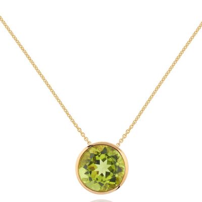 Collar Juliet Oro Con Peridoto