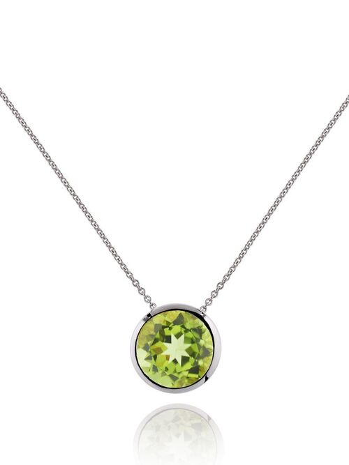 Juliet Silver Necklace With Peridot