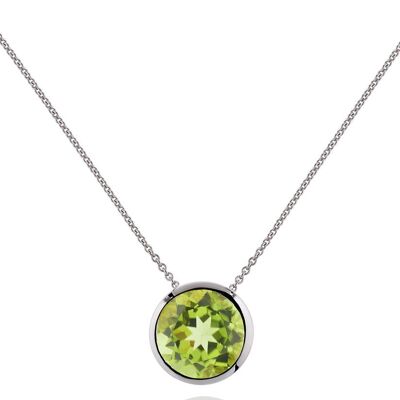 Juliet Silver Necklace With Peridot