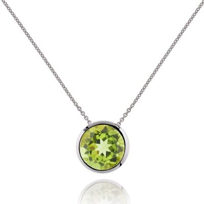 Juliet Silver Necklace With Peridot