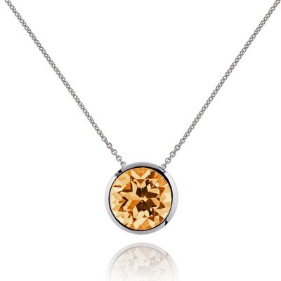 Juliet Silver Necklace With Citrine