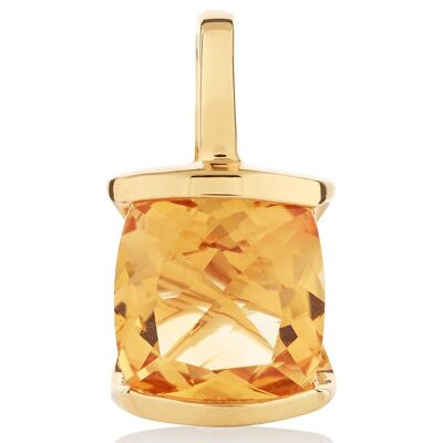 Infinity Gold Pendant With Citrine - Omega18RGP