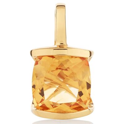 Infinity Gold Pendant With Citrine - Trace18RGP