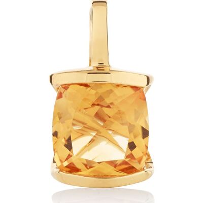 Infinity Gold Pendant With Citrine - Trace18RGP