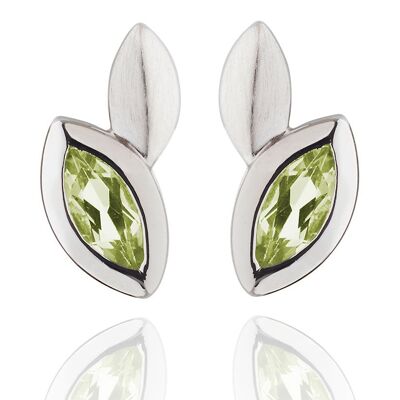 Nara Silver Earrings With Peridot