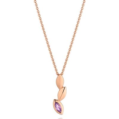 Nara Anhänger aus Roségold mit Amethyst - Trace18RD