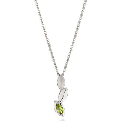 Nara Silver Pendant With Peridot - No chain