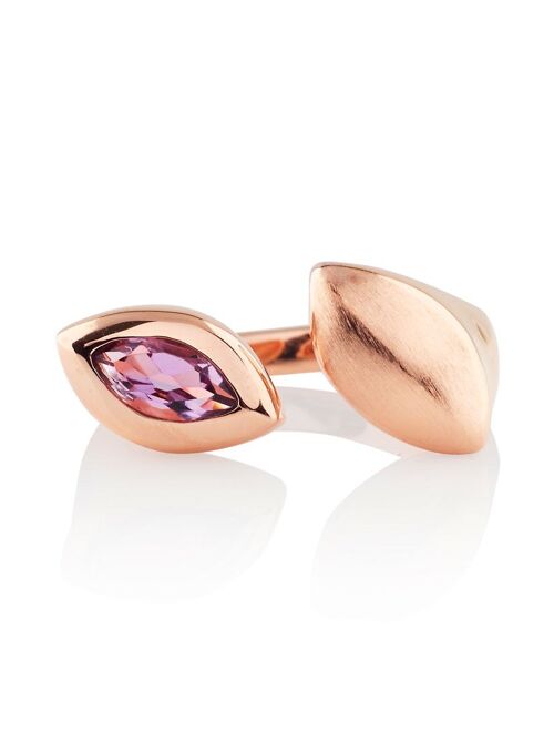 Nara Rose Gold Ring With Amethyst