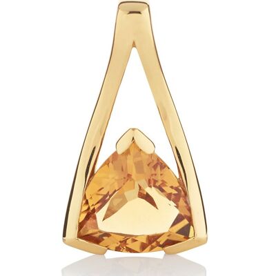 Valentine Gold Pendant With Citrine - Omega18GP