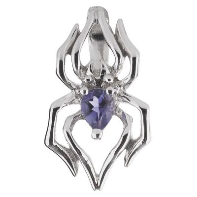 Anansi Mini Silver Pendant With Iolite - No chain