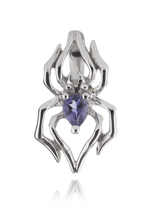 Anansi Mini Silver Pendant With Iolite - Trace18RD