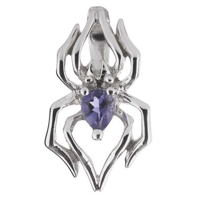 Anansi Mini Silver Pendant With Iolite - Trace18RD